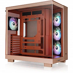 View 380 XL TG ARGB , Tower-Gehäuse hellbraun, Tempered Glass x 2