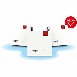 FRITZ!Mesh Set 1600 3er Pack 3x FRITZ!Repeater 1200 AX, WiFi 6 Dual-Band bis zu 3.000 Mbit/s