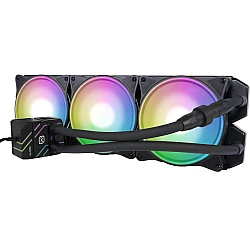 Alphacool Pro Aurora 420 CPU AIO Processor Liquid cooling kit 14 cm Black, White