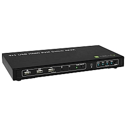 Techly 4x1 USB HDMI KVM Switch 4Kx2K - KVM-/Audio-/USB-Switch