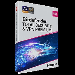 Bitdefender Total Security + Premium VPN | 3 PC | 1 Year | EU only