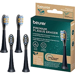 SC Premium Plaque Eraser Green Planet, Aufsteckbürste schwarz, 4er Pack