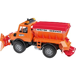 Mercedes-Benz Unimog snow blower and gritter vehicle