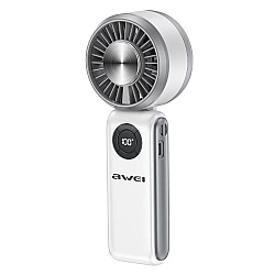 Mini hand fan F39 fast ice white