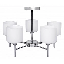 Classic chandelier pendant ceiling lamp Activejet MIRA Chrome 5xE27 for living room