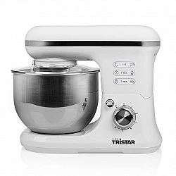 Tristar MX-4817 Küchenmaschine - 5 l - Weiß - Tasten - Drehregler - Edelstahl - Kunststoff - 1200 W (MX-4817)