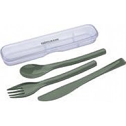 Fackelmann Besteck-Set to go Be The Move Grün (26928)