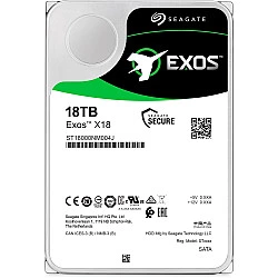 Seagate Exos X18 ST18000NM004J - Festplatte - 18TB - intern - SAS 12Gb/s - 7200 U/min - Puffer: 256MB (ST18000NM004J)