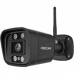 Foscam V5P WLAN Überwachungskamera Schwarz 5MP (3072x1728), Dual-Band WLAN, Integrierter Scheinwerfer und Sirene