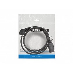 Turime | Cable power CEE 7/7 - IEC 320 C19 16A VDE 1.8M black | ITwork sandėlyje!