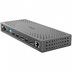USB 3.0 / USB-C / Thunderbolt, 3x 4K Docking Station Gen 2 + Power Delivery 100W
