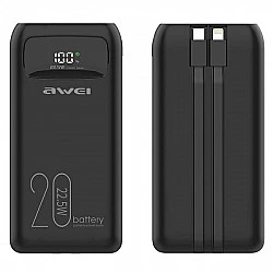 Powerbank 20000mAh P169 K 22,5W USB-C+Apple Cab