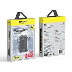 Powerbank 10000mAh 38,5 W P89K integra. cables
