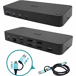 USB 3.0 / USB-C / Thunderbolt 3x4K Docking Station + PowerDelivery 100W
