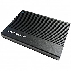 LC Power LC-25U3-C - Speichergehäuse - 2.5 (6,4 cm) - SATA 6Gb/s - USB 3,2 (Gen 2x1) - Schwarz (LC-25U3-C)