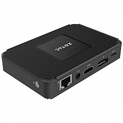 ZOTAC ZBOX P Series PI336 pico - Mini-PC - Celeron N6211 / 1,2 GHz - RAM 4GB - SSD - eMMC 128GB - UHD Graphics - GigE, Bluetooth 5,2, 802,11ax (Wi-Fi 6E) - WLAN: Bluetooth 5,2, 802,11a/b/g/n/ac/ax (Wi-Fi 6E) - Win 11 Pro N - Monitor: keiner (ZBOX PI336-W5C)