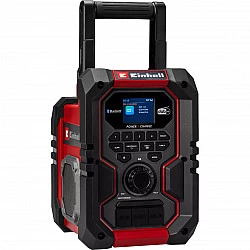 TE-CR 18 Li DAB+/FM/BT - Solo, Baustellenradio rot/schwarz, Bluetooth, AUX, USB, ohne Akku und Ladegerät