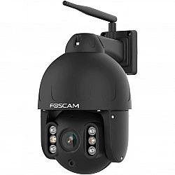 Foscam SD8P WLAN Überwachungskamera Schwarz 8MP (3840x2160), Dualband-WLAN, Schwenk- und Neigefunktion, 4x optischer Zoom (SD8P-B)