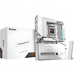 Gigabyte AORUS X870 STEALTH ICE - Motherboard - ATX - Socket AM5 - AMD X870 Chipsatz - USB-C 3.2 Gen 2x2, USB 3.2 Gen 2, USB 3.2 Gen 1 - Wi-Fi 7, Bluetooth, 5 Gigabit Ethernet - Onboard-Grafik (CPU erforderlich) (X870 A STEALTH ICE)