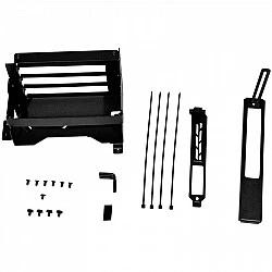 Lian Li O11DEXL-1X Upright GPU-Bracket - schwarz - Umrüst-Kit für das Lian Li O11DEXL-W - hochkante Grafikkarten-Montage - PCI-Slot-Blende - ohne Riser-Kabel - für 4-Slot-GPUs (O11DEXL-1X)