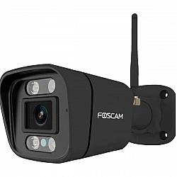 Foscam V8P WLAN Überwachungskamera Schwarz 8MP (3840x2160), Dualband-WLAN, Integrierter Scheinwerfer und Alarmsirene
