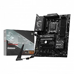 [head]Beschreibung[/head]Das MSI B850 Gaming Pro WIFI6E ist die ideale Basis für leistungsstarke Gaming-Systeme der nächsten Generation. Ausgestattet mit dem AM5-Sockel unterstützt es die neuesten Prozessoren der AMD Ryzen™ 9000, 8000 und 7000 Serie. Dank der Unterstützung von DDR5-Speicher mit Geschwindigkeiten von über 8200 MT/s (OC) und einer modernen PCIe 5.0 M.2-Schnittstelle bietet dieses Mainboard extreme Datenraten für kürzeste Ladezeiten. Das fortschrittliche Kühldesign m