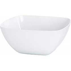EMSA Vienna Salatschüssel weiß 0,6L 504635 - Servierschüssel - Kunststoff - Weiß - Quadratisch - 0,6 l - 135 mm (504635)