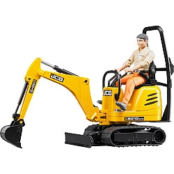 Micro excavator JCB 8010 CTS with figure