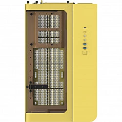 View 390 Air , Tower-Gehäuse gelb, Tempered Glass