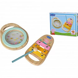 Peppa Pig Holz-Musikset, Musikspielzeug 2-teilig