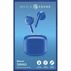 Music Sound SWAG WIRELESS EARPHONES (BTMSTWSSWAGB)