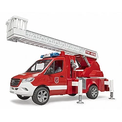 Mercedes Sprinter Fire brigade with turntable ladder, pump and light + sound module 02673 BRUDER