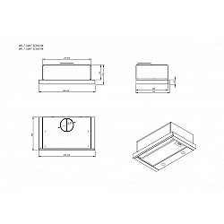 Telescopic hood WK7 Light Eco RK50 white