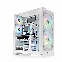 View 390 TG, Tower-Gehäuse weiß, Tempered Glass x 2