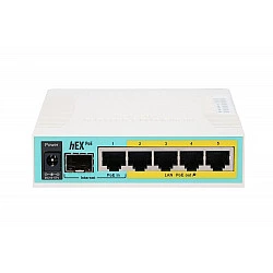 Mikrotik hEX PoE wired router White