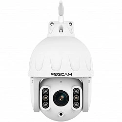 Foscam SD8P WLAN Überwachungskamera Weiß 8MP (3840x2160), Dualband-WLAN, Schwenk- und Neigefunktion, 4x optischer Zoom (SD8P-W)