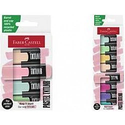 FABER-CASTELL Textmarker TXTLNR Pastell 4er Kartonetui
