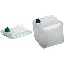 EDA Wasserkanister mit Zapfhahn, 15 Liter, faltbar lebensmittelecht, für Trinkwasser und andere Flüssigkeiten - 1 Stück (010542 NA CX12)