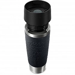 TRAVEL MUG Classic Grande Thermobecher (schwarz/edelstahl, 0,5 Liter)