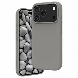 dbramante1928 Roskilde ICON - Hintere Abdeckung fr Mobiltelefon - MagSafe-Kompatibilitt - Kunststoff - Flussstein - fr Apple iPhone 17 Pro