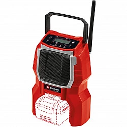 TC-RA 18 Li BT - Solo, Baustellenradio rot/schwarz, Bluetooth, ohne Akku und Ladegerät