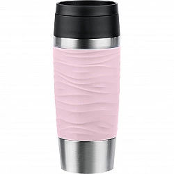 TRAVEL MUG Waves thermo mug light pink stainless steel 0.36 litres