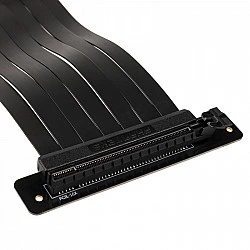 PHANTEKS PCIe x16 Riser Ribbon Cable, 90 degrees, 22cm - black
