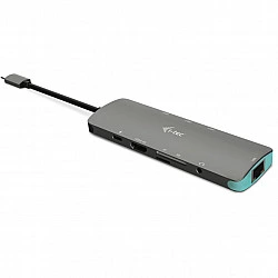 USB-C Metal Nano Docking Station 1x HDMI 4K Ultra HD 3840 x 2016 @ 30Hz 1x SD reader 1x micro SD reader 1x Ethernet GLAN RJ-45 1x port