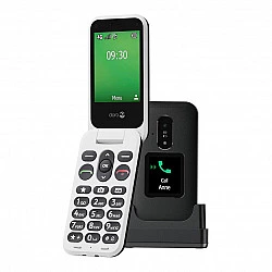 Doro Leva E30, Großtastenklapphandy, 4G, schwarz-weiß