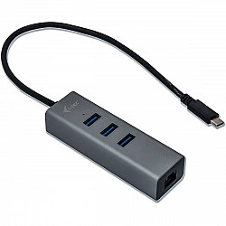 USB-C Metal 3 Port HUB with Gigabit Ethernet Adapter