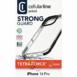 Cellularline Strong Guard Case iPhone 16 Pro Clear (TETRACIPH16PROT)