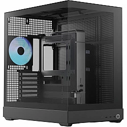 V2-F-BK-v1, Tower-Gehäuse schwarz, Tempered Glass x 3