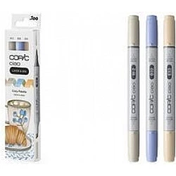 COPIC Ciao Cozy Palette Layoutmarker-Set farbsortiert 1,0 + 6,0 mm, 3 St. (220750305)