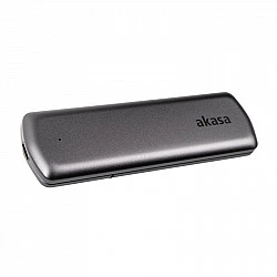 Akasa Portable M.2 SATA/NVMe SSD auf USB-C 3.2 Gen 2 - Laufwerks-Gehäuse - USB 3.0